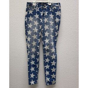 Kardashian Premium Denim Kourtney Jegging Women's SZ 4 July 4th White Stars  EUC